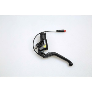 er blade, black, HIGO-Opener, NC, 150 mm hose length (1 pc) Brake lever assembly opener MT7e, black, 4-finger aluminium ball-end lev