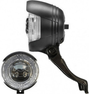 Far bicicleta Busch&Muller Lyt B 20Lux negru cu suport otel si cablu