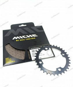 Foaie angrenaj Miche e-Bike, otel, 4-arm, 34T, BCD104, neagra, AM
