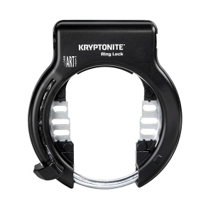 Frame Lock Kryptonite Ring Lock Black, Non Removable Key, Incl. Holder
