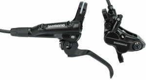 Frana pe disc fata Shimano DEORE BRMT520, negru, stanga W. BLMT501, 1,000MM