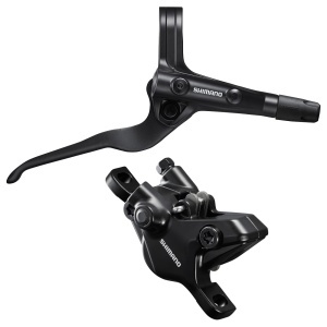 Frana PE Disc Set Asamblat Shimano, J-kit, BL-MT402-3A(R), BR-MT410(R), Negru, Fara Adaptor, Placute Resin