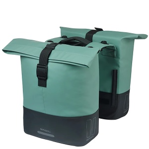 Geanta Dubla Portbagaj Basil Cove MIK Verde Argintiu/Negru, 28-32 L, MIK