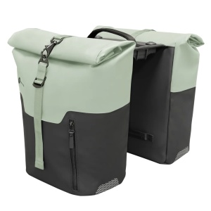 Geanta Dubla Portbagaj Racktime Virgil 2.0 Negru/Verde, 30x17x37cm (2x), 17l (2x)