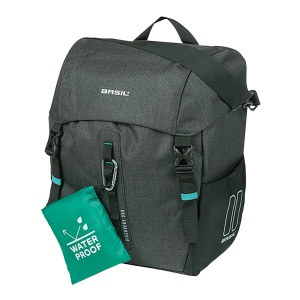 Geanta Laterala Portbagaj Basil Discovery 365D L Negru Melanj, 20 L, MIK Hooks