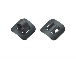 Ghidaj+clema fixare bowden Jagwire (DCA061) alu. pe cadru negru