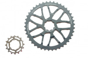 Kit de conversie Stronglight pentru caseta Shimano, 40T HT, incl. pinion 16T otel