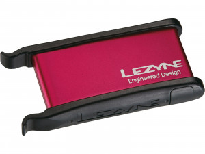 Kit de reparatie Lezyne in cutie de aluminiu, 2xTire Lever, 6xPatch, 1xScuffer, 1xTire Boot, rosu