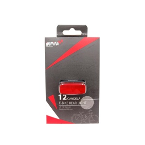 Lumina spate / Stop, INFINI I-810RG, LED (6x rosii), pt. E-bike, montare pe tija Sa (aero), AM