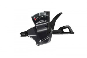 Maneta de schimbator Shimano Deore SL-T6000-L, stanga 3 vit., cablu 1800mm, OGD, negru