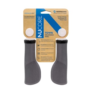 Mansoane Herrmans Nucore Town Peak 130mm, Diametru 22mm, Gri, DD48 BL+BR