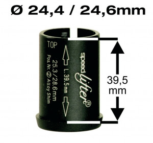 New Shims Speedlifter Ahead ?24,4/24,6mm, 39,5mm height, black