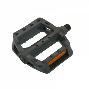 Pedale Wellgo LU-984 plastic platforma cuie turnate negre 326gr.