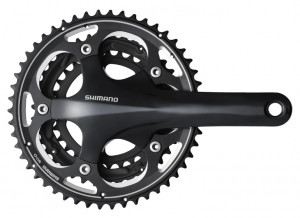 Pedalier Shimano FC-R563 50x39x30T brat 165 mm 10v fara BB negru