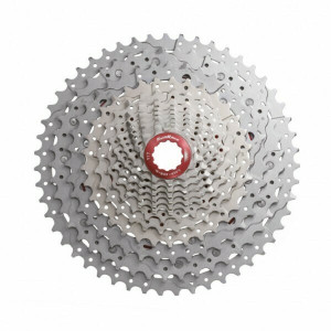 Pinioane Sunrace CSMZ903 WA1, pe caseta, 11-51T, 12 vit, argintii/rosu, AM