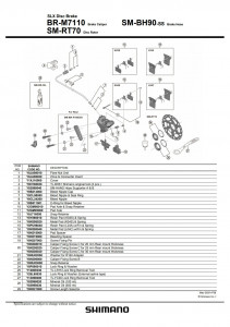 Piulita de strangere Shimano SM-RT70 & saiba