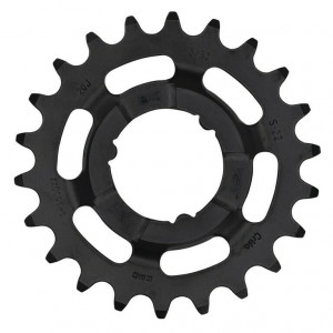 Placa pedalier pentru eBike KMC pentru Shimano 1/2" X 1/8", 22 T, black