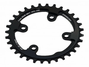 Placa Pedalier Stronglight MTB Sram 1x11 for XX1 4-Arm 38T w. threads black