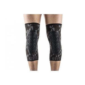 Protectii genunchi Seryt Arlecchino, Gri/Negru