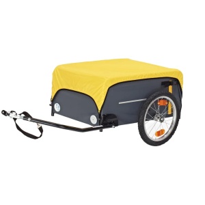 Remorca Cargo ROLAND Traveller, Cu Functie De Carucior Si Husa Impermeabila, Negru/Galben - 16"