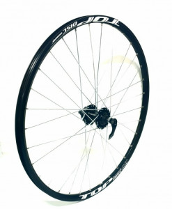 Roata fata Remerx Top Disc 559x19 dubla,spite Sapim Zinc, butuc alu Fastace DN622F pe bile