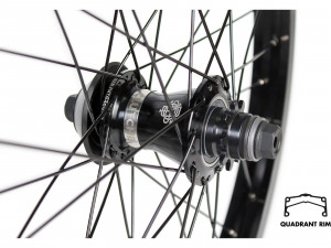 Roata spate Quadrant/Clutch V2 RHD 36 H neagra
