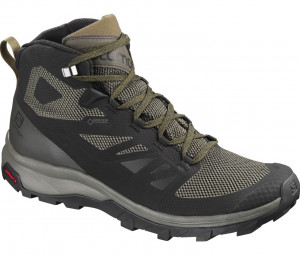 Semighete drumetie Salomon Outline Mid Gore-Tex bk/beluga/capers gri