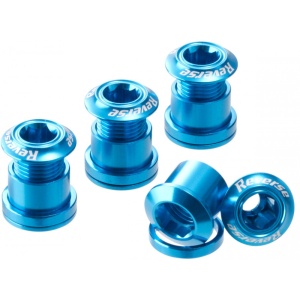 Set 4 suruburi angrenaj Reverse Chainring Bolt , Albastru