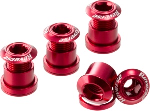 Set 4 suruburi angrenaj Reverse Chainring Bolt, Rosu