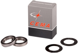 Set rulmenți CEMA Replacement, ceramică, negru, 24 22 & 24 mm