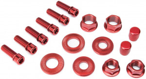Set suruburi pipa Salt BMX - rosu