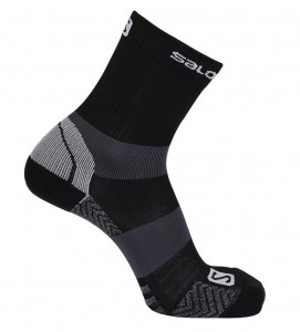 Sosete drumetie Salomon Quest Mid DX+SX black/forged iron unisex