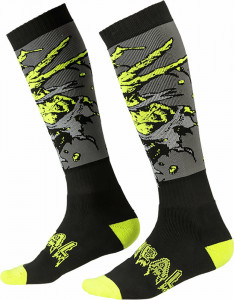 Sosete O'Neal Pro MX Zombie negru/verde (one size)