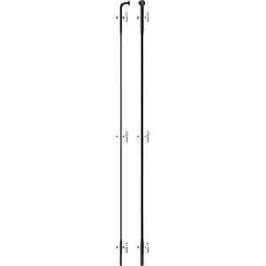 Spita Sapim D-Light, neagra 2.0-1.65-2.0x250mm