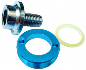 Surub pedalier S-Shun SS-664 autoextractor M8x1.0x16L albastru
