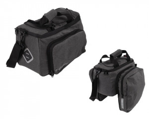 system bicycle bag Atranvelo Zap 33x20x16cm, grey, incl. AVS adapter