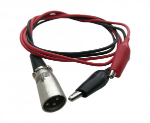universal test cable f.battery tester w. crocodile clips