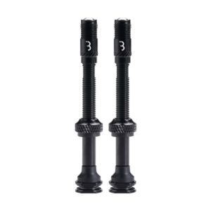 Valve tubeless BBB Valve CoreCap aluminiu negru 60mm set 2 bucati