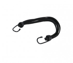 XLC 4-fold tensioning strap w. 2 hooks 10mm x 450/650mm, black