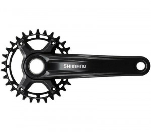Angrenaj pedalier Shimano FC-MT510-1, pt 12 viteze, pe spate 2 buc FC, 170mm, 30T negru