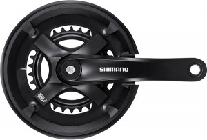 Angrenaj pedalier Shimano Tourney FC-TY501-2, 46X30T, brat 170mm, pt. 7/8 vit. pe spate, cu CG