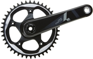 Angrenaj pedalier SRAM Force 1 GXP, 1x11 viteze, BCD 110, 42T, lungime brat 170 mm, carbon, pentru Road/Gravel