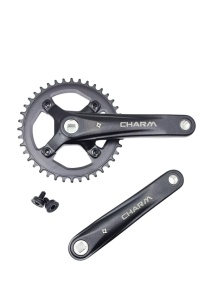 Angrenaj Prowheel Charm-FD099A, Narrow-Wide, alu, 40Tx170mm, alu, neagra, BCD 104mm, pentru 1x9/10/11S, negru