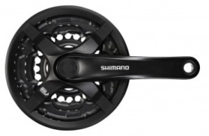 Angrenaj Shimano Tourney FC-TY501 48/38/28 175 mm black, 4-point 6/7/8 speed with CGD