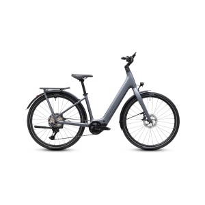 Bicicleta Electrica Cube Kathmandu, Hybrid C:62 Slt 400X Easy Entry, Ashgrey Prizm 2027 - 28"