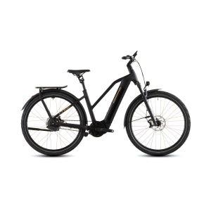 Bicicleta Electrica Cube KATHMANDU HYBRID COMFORT SLX 800 TRAPEZE, Solareclipse GOLD, 2026 – 28"