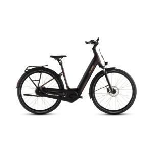 Bicicleta Electrica Cube SUPREME HYBRID COMFORT PRO 600 EASY ENTRY, Solareclipse GOLD, 2026 – 26"