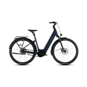 Bicicleta Electrica Cube SUPREME HYBRID DELUXE ONE 600 EASY ENTRY, Indigoblue SWITCH, 2026 – 28"
