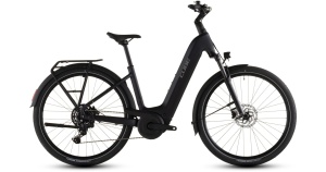 Bicicleta electrica Cube TOURING HYBRID ONE 600 Easy Entry, Coal CHROME, 2026 - 28"