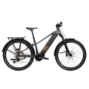 Bicicleta electrica Kross Influx Suv Hyb 4.0 800 27,5" grafit/auriu mat